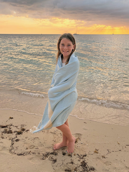 Blue Turkish Towel